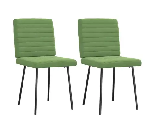 Virtuves Krēsli, 2 Gab., Gaiši Zaļš Samts Vidaxl
