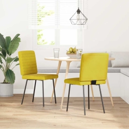Söögitoolid 2 Tk, Kollane, Samet