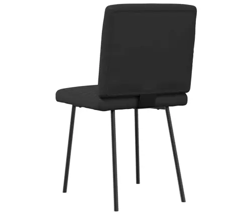 Virtuves Krēsli, 2 Gab., Melna Mākslīgā Āda Vidaxl