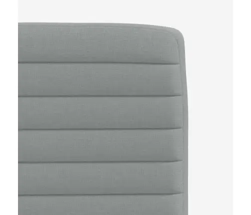 Virtuves Krēsli, 2 Gab., Gaiši Pelēks Audums Vidaxl