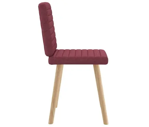 Virtuves Krēsli, 2 Gab., Vīnsarkans Audums Vidaxl Virtuves Krēsli, 2 Gab., Vīnsarkans Audums Vidaxl