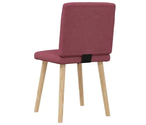 Virtuves Krēsli, 2 Gab., Vīnsarkans Audums Vidaxl Virtuves Krēsli, 2 Gab., Vīnsarkans Audums Vidaxl