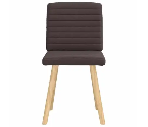 Virtuves Krēsli, 2 Gab., Tumši Brūns Audums Vidaxl Virtuves Krēsli, 2 Gab., Tumši Brūns Audums Vidaxl