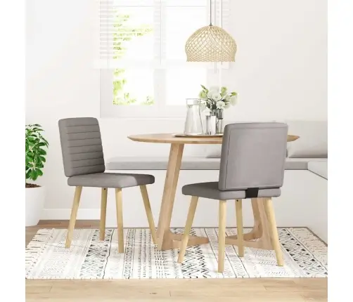 Söögitoolid 2 Tk, Pruunikashall, Kangas