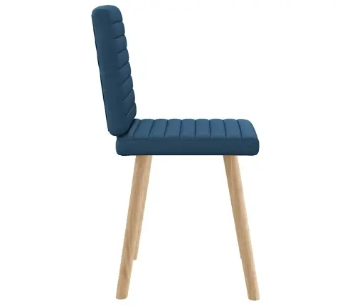 Virtuves Krēsli, 2 Gab., Zils Audums Vidaxl