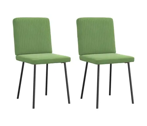 Valgomojo Kėdės, 2Vnt., Šviesiai Žalios Spalvos, Aksomas