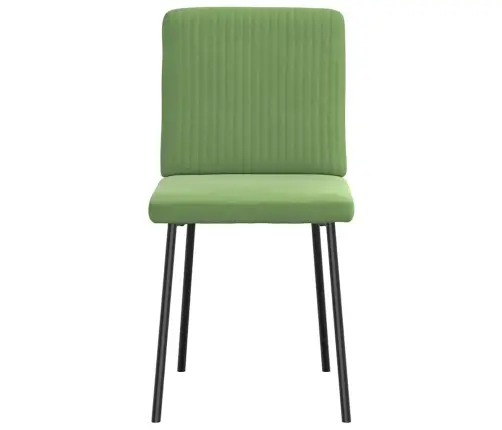 Valgomojo Kėdės, 2Vnt., Šviesiai Žalios Spalvos, Aksomas