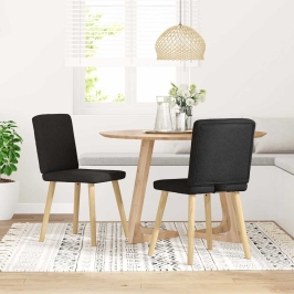 Söögitoolid 2 Tk, Must, Kangas
