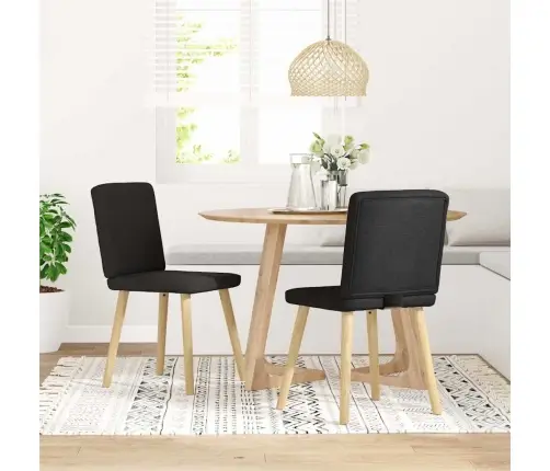 Söögitoolid 2 Tk, Must, Kangas