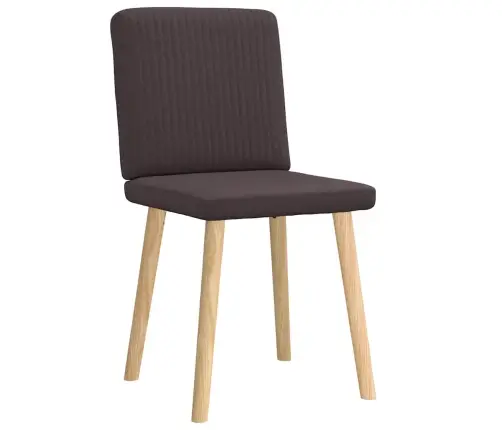 Virtuves Krēsli, 2 Gab., Tumši Brūns Audums Vidaxl