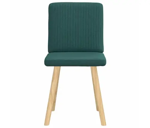 Virtuves Krēsli, 2 Gab., Tumši Zaļš Audums Vidaxl