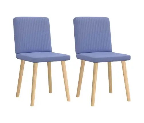 Virtuves Krēsli, 2 Gab., Džinsa Zils Audums Vidaxl Virtuves Krēsli, 2 Gab., Džinsa Zils Audums Vidaxl