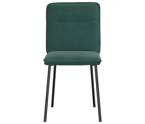 Virtuves Krēsli, 2 Gab., Tumši Zaļš Samts Vidaxl