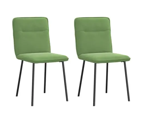 Valgomojo Kėdės, 2Vnt., Šviesiai Žalios Spalvos, Aksomas