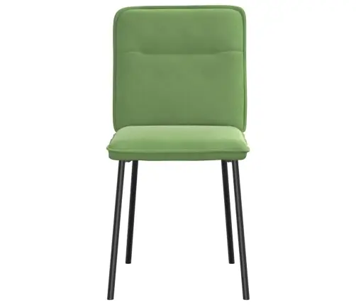 Valgomojo Kėdės, 2Vnt., Šviesiai Žalios Spalvos, Aksomas