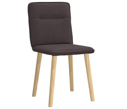 Virtuves Krēsli, 2 Gab., Tumši Brūns Audums Vidaxl