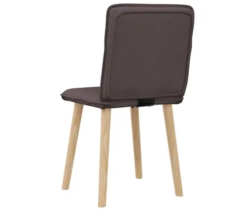 Virtuves Krēsli, 2 Gab., Tumši Brūns Audums Vidaxl