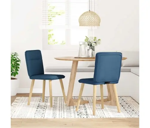 Söögitoolid 2 Tk, Sinine, Kangas