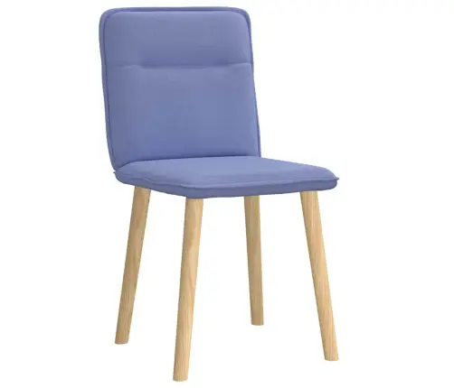 Virtuves Krēsli, 2 Gab., Džinsa Zils Audums Vidaxl