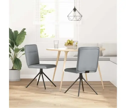 Valgomojo Kėdės, 2Vnt., Šviesiai Pilkos Spalvos, Audinys