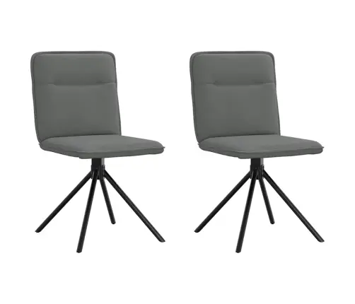 Valgomojo Kėdės, 2Vnt., Tamsiai Pilkos, Audinys Valgomojo Kėdės, 2Vnt., Tamsiai Pilkos, Audinys