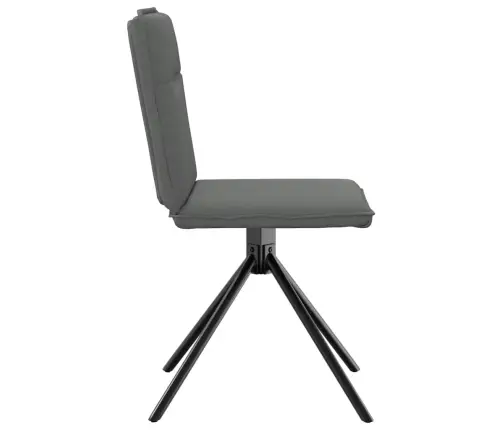 Valgomojo Kėdės, 2Vnt., Tamsiai Pilkos, Audinys Valgomojo Kėdės, 2Vnt., Tamsiai Pilkos, Audinys