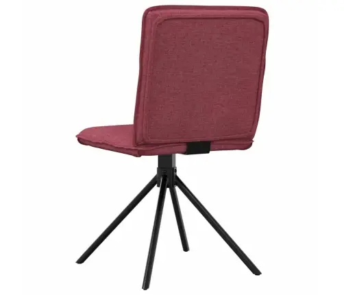 Valgomojo Kėdės, 2Vnt., Raudonojo Vyno Spalvos, Audinys