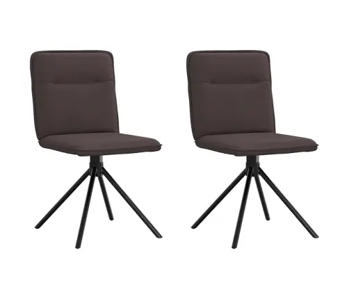 Söögitoolid 2 Tk, Tumepruun, Kangas