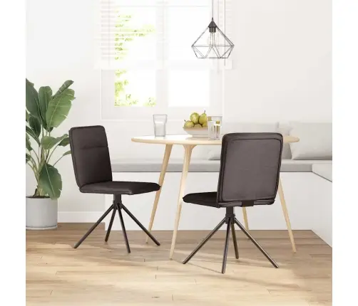 Söögitoolid 2 Tk, Tumepruun, Kangas