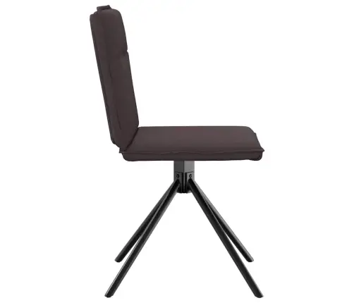 Söögitoolid 2 Tk, Tumepruun, Kangas