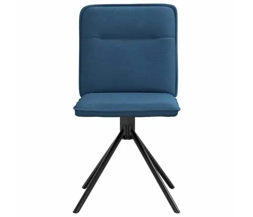 Virtuves Krēsli, 2 Gab., Zils Audums Vidaxl