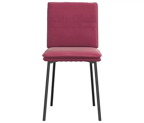 Virtuves Krēsli, 2 Gab., Vīnsarkans Samts Vidaxl
