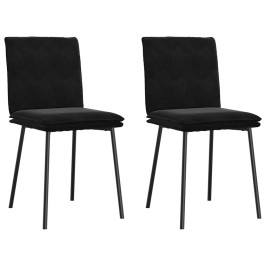 Söögitoolid 2 Tk, Must, Samet