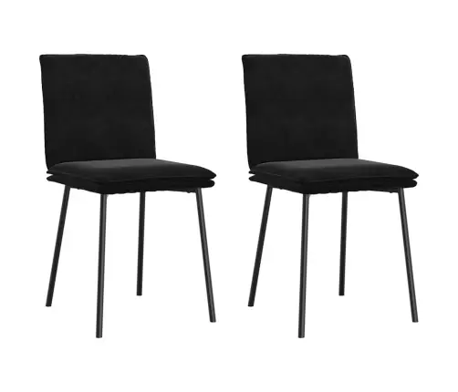 Söögitoolid 2 Tk, Must, Samet