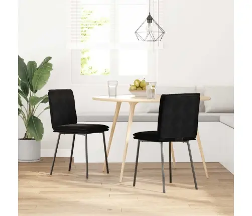 Söögitoolid 2 Tk, Must, Samet