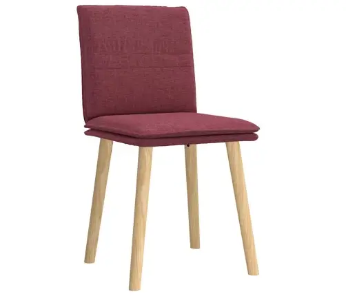 Valgomojo Kėdės, 2Vnt., Raudonojo Vyno Spalvos, Audinys