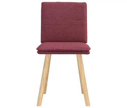 Valgomojo Kėdės, 2Vnt., Raudonojo Vyno Spalvos, Audinys