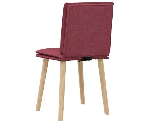 Valgomojo Kėdės, 2Vnt., Raudonojo Vyno Spalvos, Audinys