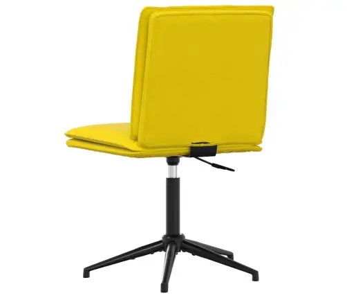 Virtuves Krēsls, Dzeltens Samts Vidaxl
