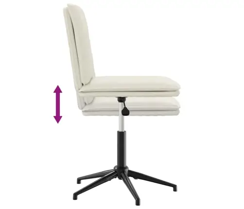 Virtuves Krēsls, Krēmkrāsas Samts Vidaxl