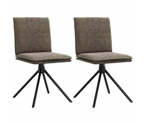 Ēdamistabas Krēsls, Tumši Pelēka Mākslīgā Zamšāda Vidaxl