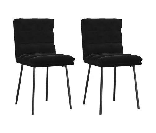 Söögitoolid 2 Tk, Must, Samet