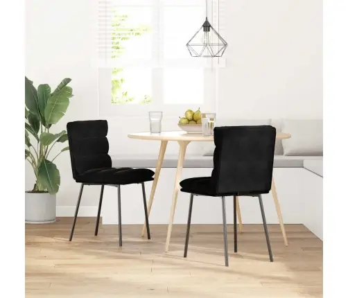 Söögitoolid 2 Tk, Must, Samet