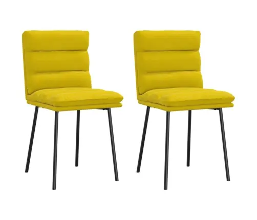 Söögitoolid 2 Tk, Kollane, Samet