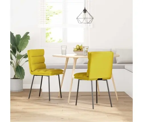 Söögitoolid 2 Tk, Kollane, Samet