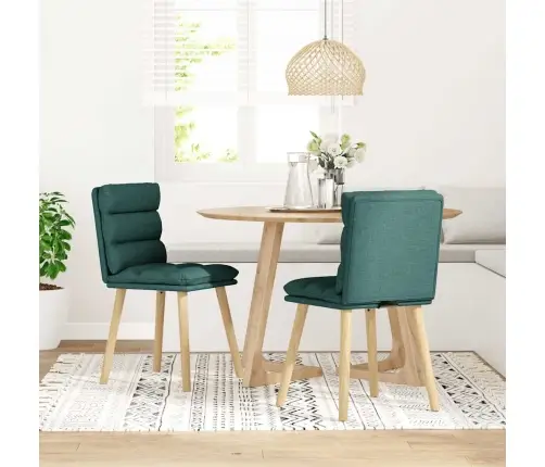 Söögitoolid 2 Tk, Tumeroheline, Kangas