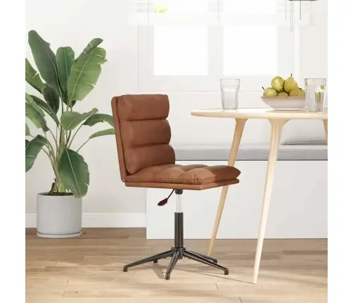 Valgomojo Kėdė, Rudos Spalvos, Dirbtinė Oda Valgomojo Kėdė, Rudos Spalvos, Dirbtinė Oda