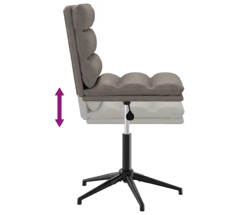 Virtuves Krēsls, Pelēka Mākslīgā Āda Vidaxl