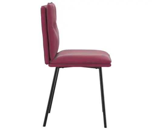 Valgomojo Kėdės, 2Vnt., Raudonojo Vyno Spalvos, Aksomas