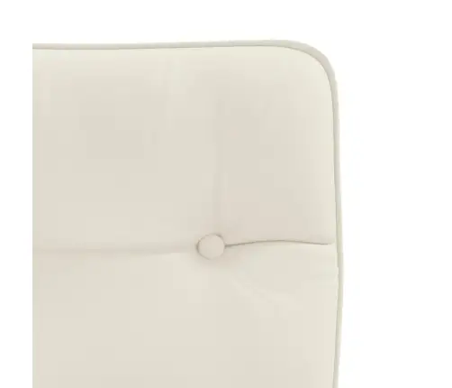 Virtuves Krēsli, 2 Gab., Krēmkrāsas Samts Vidaxl